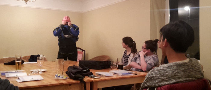 Featured image for Dry Suit Lesson by our new Theory Instructor!